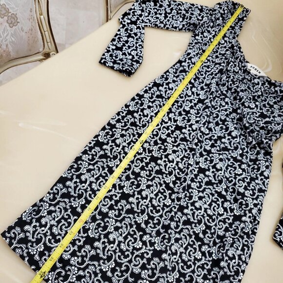 Boden Sweetheart Jersey Dark Floral Babydoll Mini Women's Dress Size 6 - Picture 8 of 13